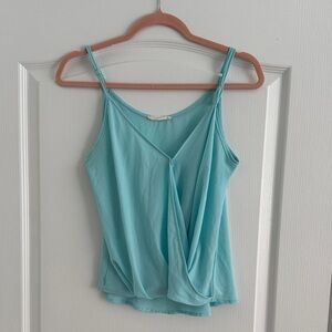 Lush Light Blue Draped Camisole